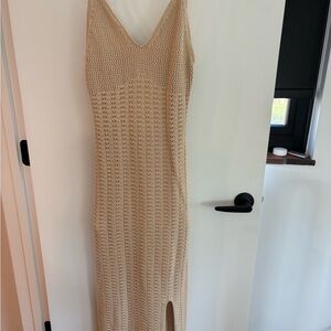Marshalls Beige Knit Midi Dress